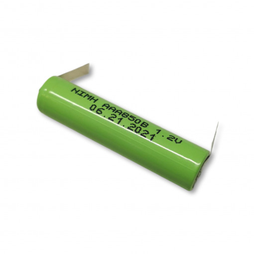 HAAA850 CNR: Akumulatori;Re-battery: Ni-MH; AAA,R3; 1.2V; 850mAh; soldering lugs