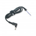 AK-SC-32: DC barošanas vadi;Cable; wires,DC 4,0/1,35 plug; angled; 0.5mm2; black; 1.2m