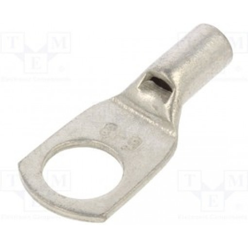 BM013371: Neizolēti savienotāji;Tip: ring tube; M8; 6mm2; crimped; for cable; non-insulated; tinned BM013371: Neizolēti savienotāji;Tip: ring tube; M8; 6mm2; crimped; for cable; non-insulated; tinned
