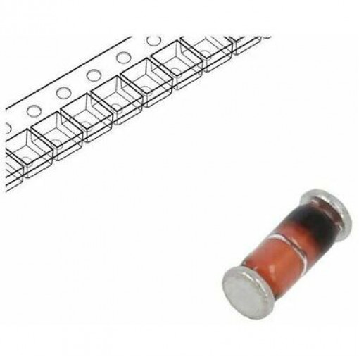 5 pcs set; LL4148 L0G; Diode: switching; SMD; 75V; 0.15A; 4ns; MiniMELF glass; Ufmax: 1V; TAIWAN SEMICONDUCTOR; LL4148-L0G 5 pcs set; LL4148 L0G; Diode: switching; SMD; 75V; 0.15A; 4ns; MiniMELF glass; Ufmax: 1V; TAIWAN SEMICONDUCTOR; LL4148-L0G