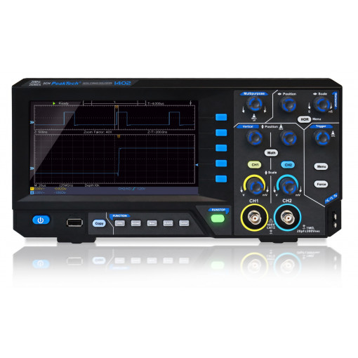 P 1402: Ciparu osciloskopi;Oscilloscope: digital; Ch: 2; 20MHz; 250Msps; 10kpts; automatic P 1402: Ciparu osciloskopi;Oscilloscope: digital; Ch: 2; 20MHz; 250Msps; 10kpts; automatic