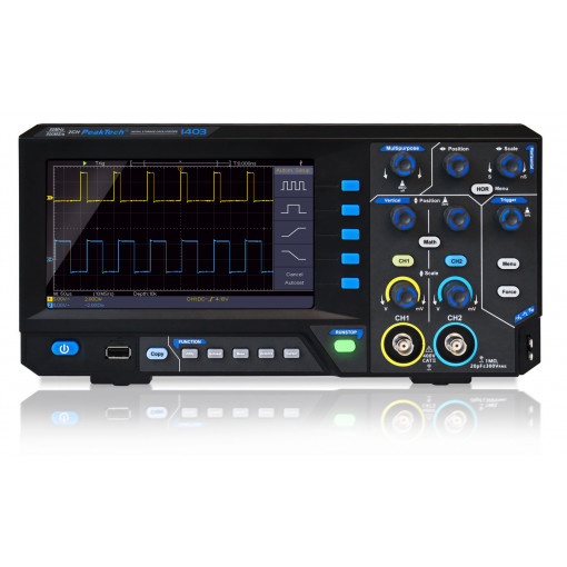 P 1403: Ciparu osciloskopi;Oscilloscope: digital; Ch: 2; 50MHz; 500Msps; 10kpts; automatic