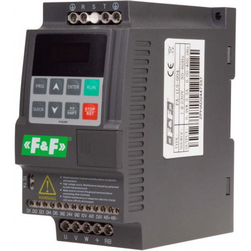 FA-3HS-015; Inverter; 1.5kW; 3x400VAC; 3x380÷400VAC; Programming: foil keypad; F&F; FA-3HS-015