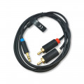 BCLBF: Kabeļi audio - video pārējie;Cable; Jack 3.5mm plug,RCA plug x2; 1m; Plating: gold-plated