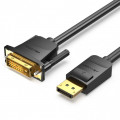 HAFBF, Cable; DisplayPort plug,DVI-D (24+1) plug; Len: 1m; black, VENTION
