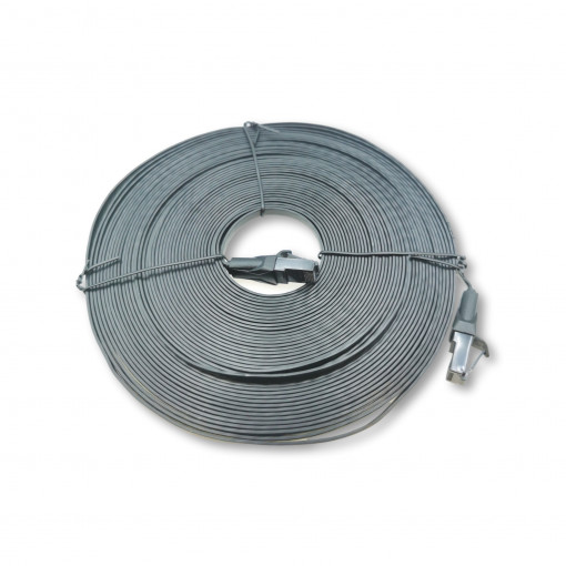 IBABN: Kabeļi ar savienojumiem RJ45;Patch cord; UTP; 6; Cu; PVC; black; 15m; RJ45 plug,both sides; 32AWG