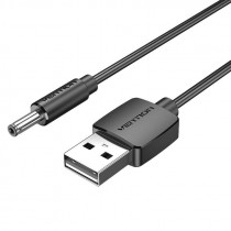 CEXBF: DC barošanas vadi;Cable; USB A plug,DC 3,5x1,35 plug; black; 1m; Core: Cu