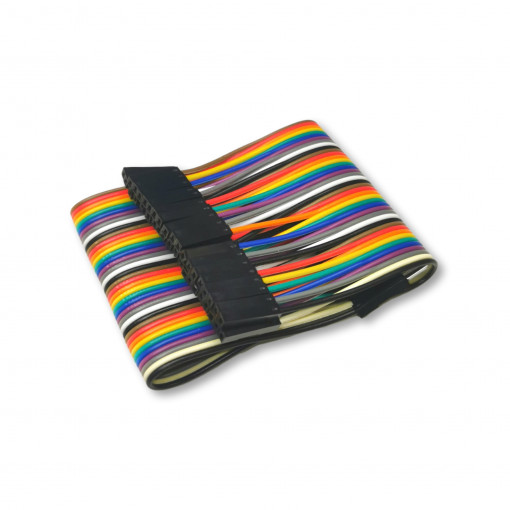 CAB M-F(40-17-RAINBOW): Aksesuāri ielaišanas komplektiem;Connection cable; male-female; 0.17m; mix colours; 40pcs. CAB M-F(40-17-RAINBOW): Aksesuāri ielaišanas komplektiem;Connection cable; male-female; 0.17m; mix colours; 40pcs.