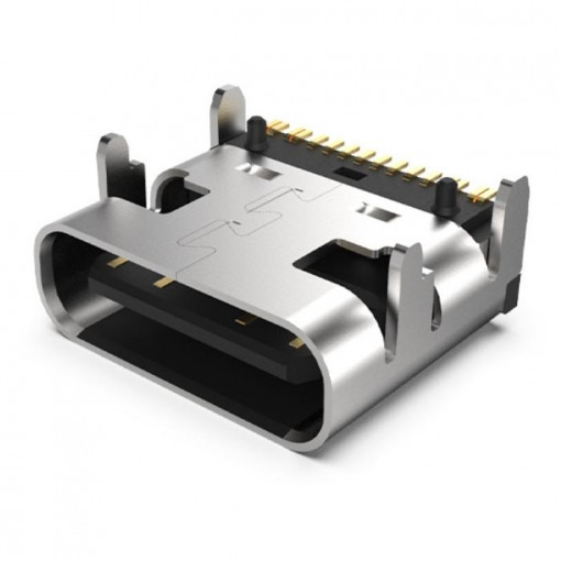 USB4105-GF-A-120: Savienojumi USB un IEEE1394;Socket; USB C; SMT