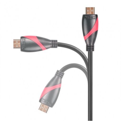 CG525-R-5.0, Cable; HDMI 1.4; HDMI plug,both sides; PVC; 5m; black; Core: Cu, VCOM CG525-R-5.0, Cable; HDMI 1.4; HDMI plug,both sides; PVC; 5m; black; Core: Cu, VCOM