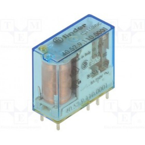 40.52.9.110.0001; Relay: electromagnetic; DPDT; Ucoil: 110VDC; Icontacts max: 15A; FINDER; 40.52.9.110.0001
