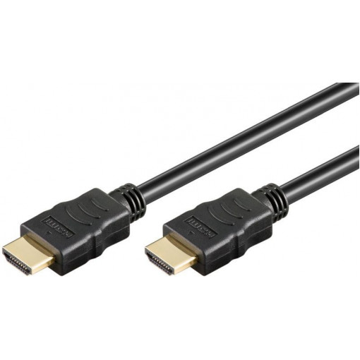 61160; Cable; HDCP 2.2,HDMI 2.0; HDMI plug,both sides; PVC; 3m; black; Goobay; GOOBAY-61160