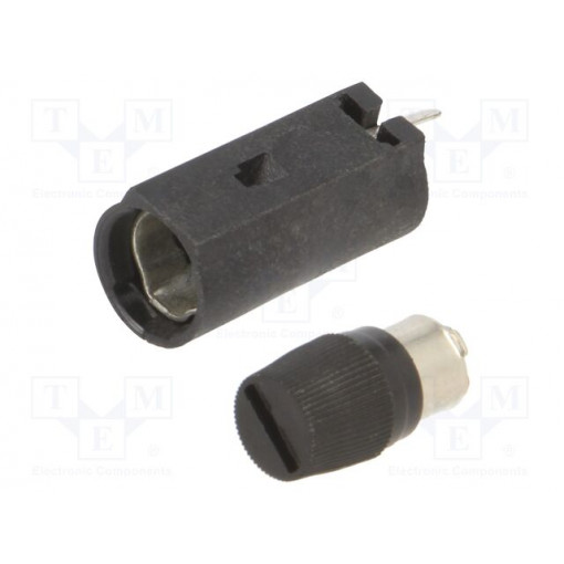502840; Fuse holder; cylindrical fuses; THT; 5x20mm; 6.3A; Pitch: 7.5mm; ESKA; 502840 502840; Fuse holder; cylindrical fuses; THT; 5x20mm; 6.3A; Pitch: 7.5mm; ESKA; 502840