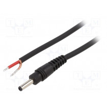 P13-TT-C100-050BK; Cable; 1x1mm2; wires,DC 3,5/1,3 plug; straight; black; 0.5m; WEST POL; P13-TT-C100-050BK P13-TT-C100-050BK; Cable; 1x1mm2; wires,DC 3,5/1,3 plug; straight; black; 0.5m; WEST POL; P13-TT-C100-050BK