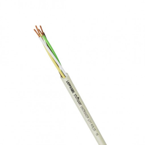 5 m set; 0162 046 10; Wire; LiYY; 3x0.5mm2; unshielded; 300V; Cu; stranded; grey; Class: 5; TECHNOKABEL; LIYY/3X0.50