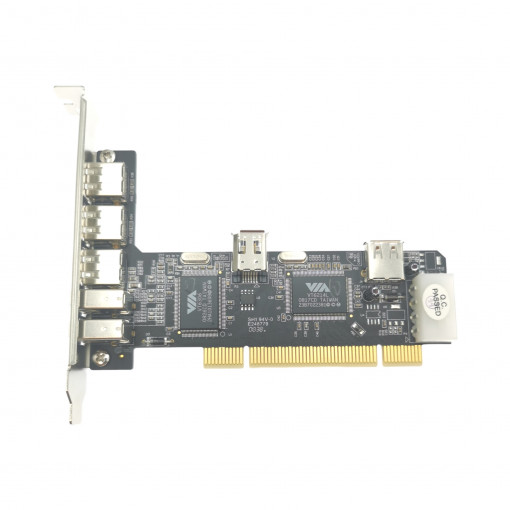 USBCARD4+FW3.PU053; PCI USB 2.0 karte 3ār.+1iek. un Firewire 2ār.+1iek. porti SWEEX PU053