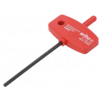00896; Key; hexagon keys; HEX 2,5mm; Overall len: 95mm; Kind of handle: T; WIHA