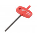 00897; Key; hexagon keys; HEX 3mm; Overall len: 95mm; Kind of handle: T; WIHA
