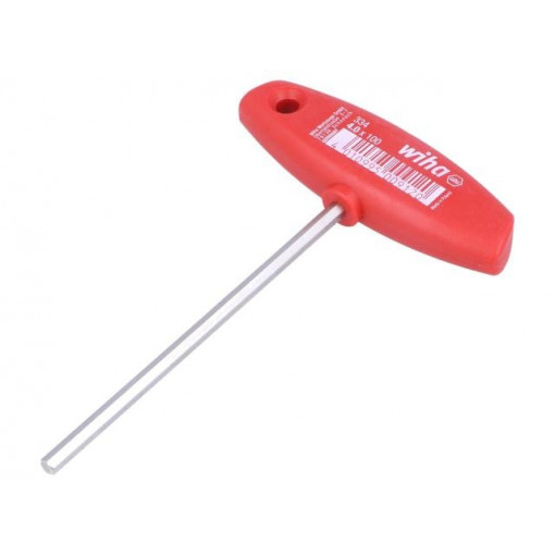 00912; Key; hexagon keys; HEX 4mm; Overall len: 226mm; Kind of handle: T; WIHA 00912; Key; hexagon keys; HEX 4mm; Overall len: 226mm; Kind of handle: T; WIHA