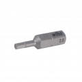 01704; Screwdriver bit; Allen hex key; HEX 2,5mm; Overall len: 25mm; WIHA