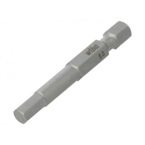 04196; Screwdriver bit; Allen hex key; HEX 5mm; Overall len: 50mm; WIHA 04196; Screwdriver bit; Allen hex key; HEX 5mm; Overall len: 50mm; WIHA