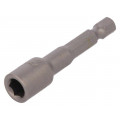04509; Screwdriver bit; hex socket; Socket: HEX 10mm; Overall len: 55mm; WIHA
