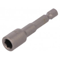 04509; Screwdriver bit; hex socket; Socket: HEX 10mm; Overall len: 55mm; WIHA 04509; Screwdriver bit; hex socket; Socket: HEX 10mm; Overall len: 55mm; WIHA