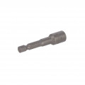 04511; Screwdriver bit; hex socket; Socket: HEX 7mm; Overall len: 55mm; WIHA