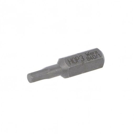 05056315001; Screwdriver bit; Allen hex key; HEX 3mm; Overall len: 25mm; WERA