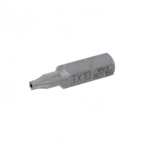 05066500001; Screwdriver bit; Torx® with protection; T10H; Overall len: 25mm; WERA