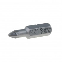05072080001; Screwdriver bit; Pozidriv®; PZ1; Overall len: 25mm; WERA