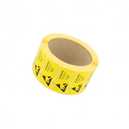 055-0002; Self-adhesive label; ESD; 50x25mm; Package: reel; 1000pcs.; ANTISTAT