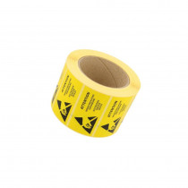 055-0003; Self-adhesive label; ESD; 76x38mm; Package: reel; 1000pcs.; ANTISTAT