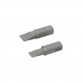 07863; Kit: screwdriver bits; Pcs: 2; slot; Features: hardened; 25mm; WIHA