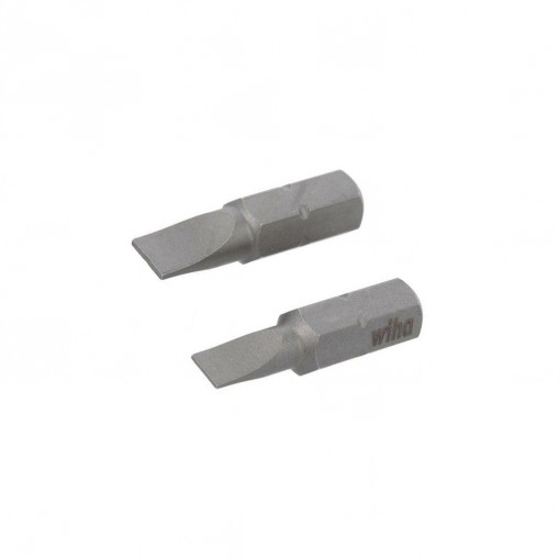 07863; Kit: screwdriver bits; Pcs: 2; slot; Features: hardened; 25mm; WIHA 07863; Kit: screwdriver bits; Pcs: 2; slot; Features: hardened; 25mm; WIHA