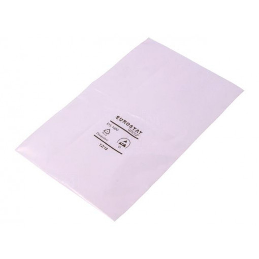 20-007-0610; Protection bag; ESD; L: 254mm; W: 152mm; Thk: 50um; Features: open; EUROSTAT GROUP 20-007-0610; Protection bag; ESD; L: 254mm; W: 152mm; Thk: 50um; Features: open; EUROSTAT GROUP