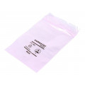 20-008-0305; Protection bag; ESD; L: 127mm; W: 76mm; Thk: 50um; IEC 61340-5-1; EUROSTAT GROUP 20-008-0305; Protection bag; ESD; L: 127mm; W: 76mm; Thk: 50um; IEC 61340-5-1; EUROSTAT GROUP