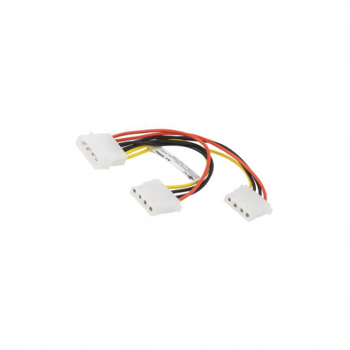 50684; Cable: mains; Molex male,Molex female x2; 0.16m; Goobay 50684; Cable: mains; Molex male,Molex female x2; 0.16m; Goobay