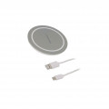 51840; Inductance charger; grey; Standard: Qi,Quick Charge 3.0; 5÷9VDC; QOLTEC
