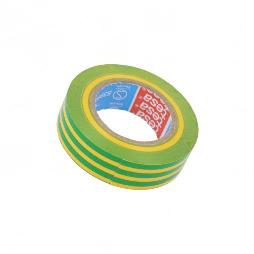53988-00080-00; Electrically insulated tape; PVC; W: 15mm; L: 10m; yellow-green; TESA 53988-00080-00; Electrically insulated tape; PVC; W: 15mm; L: 10m; yellow-green; TESA
