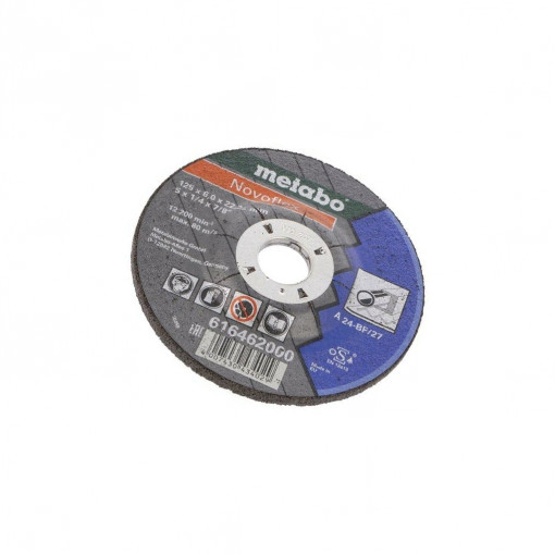 616462000; Grinding wheels; Ø: 125mm; Øhole: 22.2mm; Disc thick: 6mm; METABO 616462000; Grinding wheels; Ø: 125mm; Øhole: 22.2mm; Disc thick: 6mm; METABO