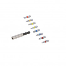 630419000; Kit: screwdriver bits; Pcs: 9; 1/4
