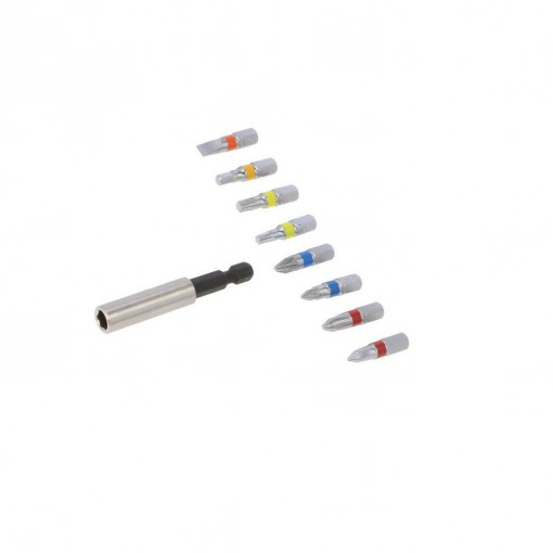 630419000; Kit: screwdriver bits; Pcs: 9; 1/4