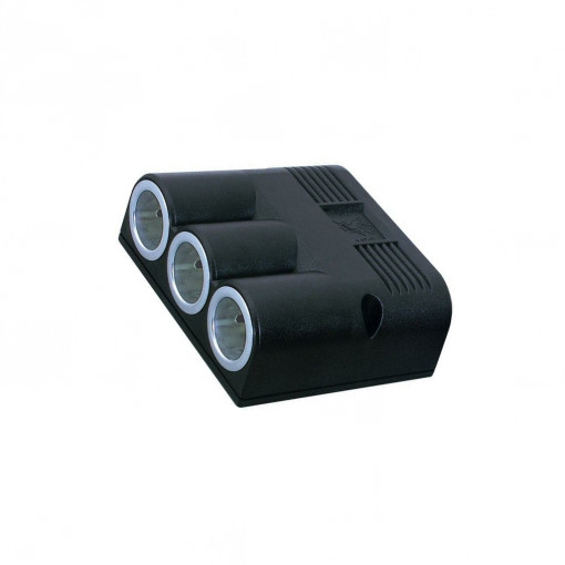 67611000; Car lighter socket adapter; car lighter socket x3; 16A; black; PRO CAR