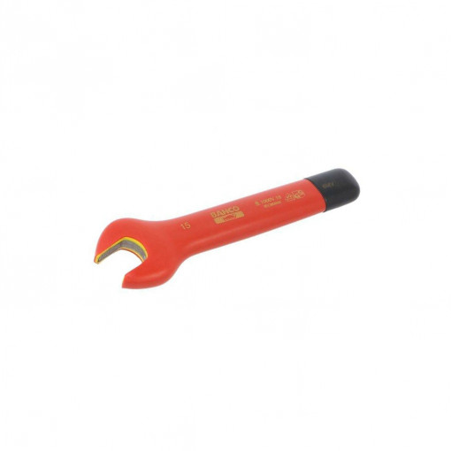 6MV-15; Key; insulated,spanner; 15mm; IEC 60900,VDE; tool steel; 150mm; BAHCO