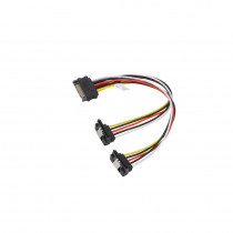 95115; Cable: SATA; SATA male x2 angled,SATA female; 0.2m; Goobay