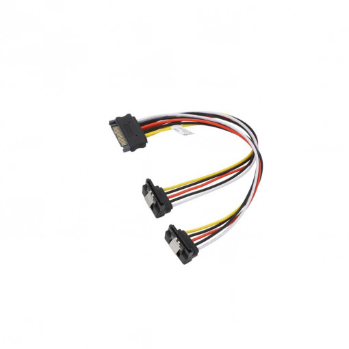 95115; Cable: SATA; SATA male x2 angled,SATA female; 0.2m; Goobay