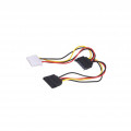 AK-CA-32; Cable: mains SATA; Molex female,SATA male,SATA female; 0.15m; AKYGA