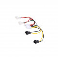 AK-CA-34; Cable: mains; 12V 3pin male x2,5V 3pin male x2,Molex male; AKYGA