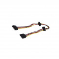 AK-CA-41; Cable: SATA; SATA male,SATA female x3; 0.45m; AKYGA